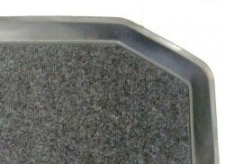 Коврик в багажник (с карманом) хетчбек Aileron (полиуретан, покрытие Soft) Skoda Octavia  A7 (2012-2017) дорестайлинг лифтбэк