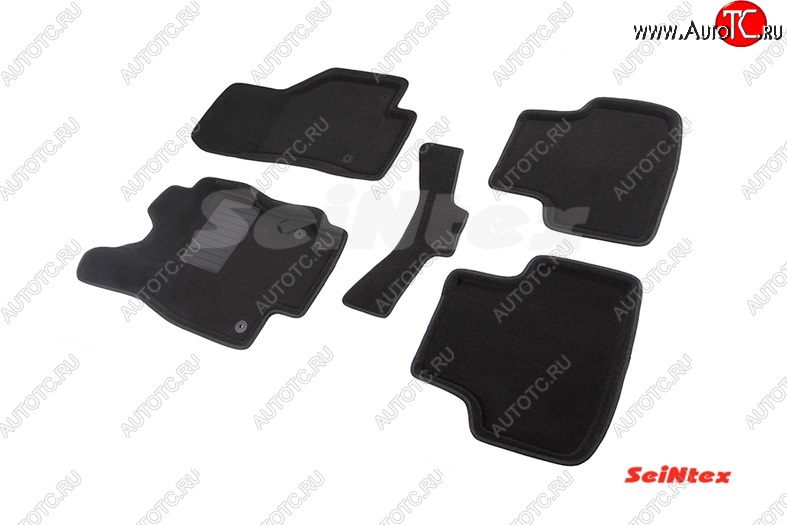 5 699 р. Комплект 3D ковриков в салон Seintex  Skoda Octavia  A7 (2012-2020) дорестайлинг лифтбэк, дорестайлинг универсал, рестайлинг лифтбэк, рестайлинг универсал  с доставкой в г. Керчь