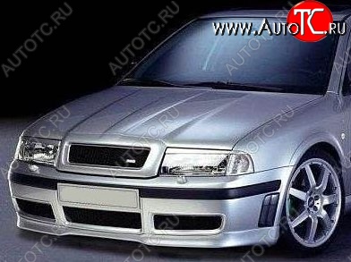4 899 р. Накладка на передний бампер RS-style Skoda Octavia Tour A4 1U5 универсал дорестайлинг (1996-2000) (Неокрашенная)  с доставкой в г. Керчь