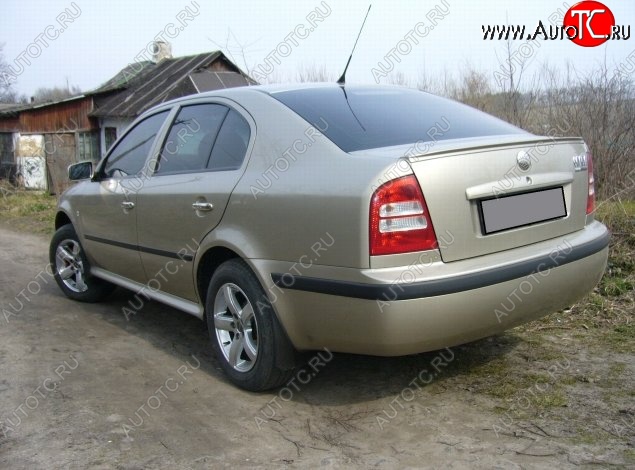 2 999 р. Лип спойлер Сабля Skoda Octavia Tour A4 1U2 лифтбэк рестайлинг (2000-2010) (Неокрашенный)  с доставкой в г. Керчь