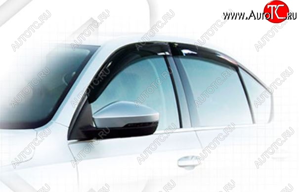 1 999 р. Дефлектора окон CA-Plastic Skoda Octavia A7 рестайлинг универсал (2016-2020) (Classic полупрозрачный, Без хром.молдинга)  с доставкой в г. Керчь