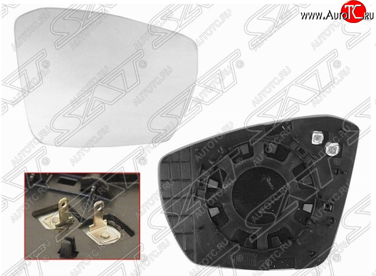 489 р. Правое полотно зеркала SAT (с обогревом) Skoda Octavia A7 дорестайлинг универсал (2012-2017)  с доставкой в г. Керчь