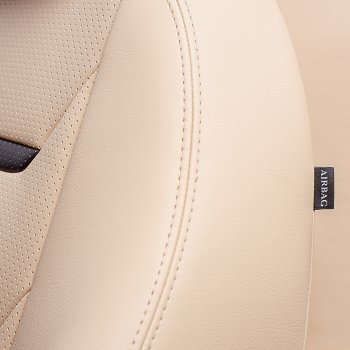 7 599 р. Чехлы для сидений (комплектация Ambition без подлокот-ка) Lord Autofashion Турин 2 (экокожа)  Skoda Octavia  A7 (2012-2020) дорестайлинг лифтбэк, дорестайлинг универсал, рестайлинг лифтбэк, рестайлинг универсал (Бежевый/Бежевый/Чёрный/Бежевый)  с доставкой в г. Керчь. Увеличить фотографию 6
