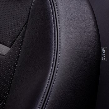 17 999 р. Чехлы для сидений (комплектация Ambition без подлокот-ка) Lord Autofashion Турин 2 (экокожа)  Skoda Octavia  A7 (2012-2020) дорестайлинг лифтбэк, дорестайлинг универсал, рестайлинг лифтбэк, рестайлинг универсал (Серый/Серый/Чёрный/Чёрный)  с доставкой в г. Керчь. Увеличить фотографию 7