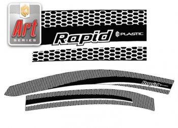 Дефлектора окон CA-Plastic Skoda Rapid  NH3 (2012-2017) дорестайлинг лифтбэк