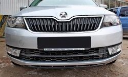 1 899 р. Накладка на передний бампер Sport Skoda Rapid NH1 хэтчбэк дорестайлинг (2012-2017) (Текстурный пластик, Неокрашенная)  с доставкой в г. Керчь. Увеличить фотографию 10
