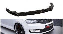 6 299 р. Накладка на передний бампер Splitter Skoda Rapid NH1 хэтчбэк дорестайлинг (2012-2017) (Неокрашенная)  с доставкой в г. Керчь. Увеличить фотографию 4