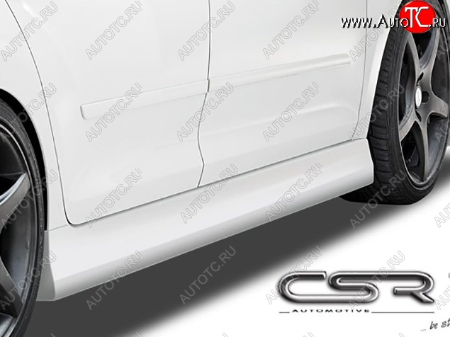 7 249 р. Пороги накладки CSR style Skoda Rapid NH1 хэтчбэк дорестайлинг (2012-2017) (Неокрашенные)  с доставкой в г. Керчь