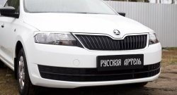 559 р. Реснички на фары RA Skoda Rapid NH1 хэтчбэк дорестайлинг (2012-2017) (Неокрашенные)  с доставкой в г. Керчь. Увеличить фотографию 4
