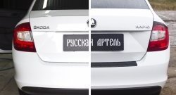 569 р. Реснички на фонари RA  Skoda Rapid  NH3 (2012-2017) дорестайлинг лифтбэк (Неокрашенные)  с доставкой в г. Керчь. Увеличить фотографию 3