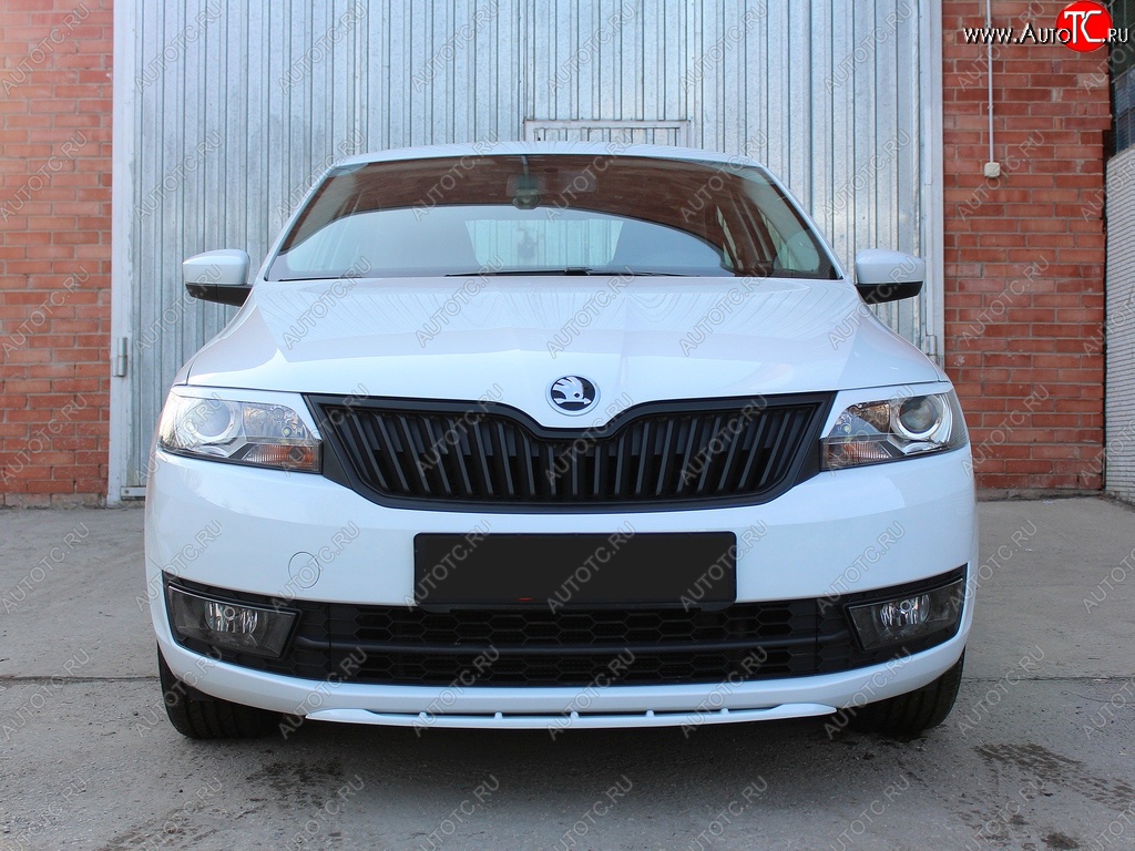 1 149 р. Реснички на фары Tuning-Sport v2 (длинные) Skoda Rapid NH1 хэтчбэк дорестайлинг (2012-2017) (Неокрашенные)  с доставкой в г. Керчь