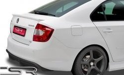 4 999 р. Лип спойлер CSR Style Skoda Rapid NH3 дорестайлинг лифтбэк (2012-2017) (Неокрашенный)  с доставкой в г. Керчь. Увеличить фотографию 3