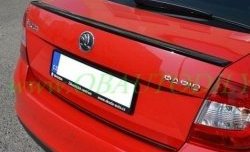 3 499 р. Лип спойлер CT Skoda Rapid NH3 дорестайлинг лифтбэк (2012-2017) (Неокрашенный)  с доставкой в г. Керчь. Увеличить фотографию 2
