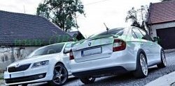 4 999 р. Спойлер RS style Skoda Rapid NH3 дорестайлинг лифтбэк (2012-2017) (Неокрашенный)  с доставкой в г. Керчь. Увеличить фотографию 2