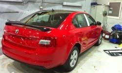 3 449 р. Спойлер Style Skoda Rapid NH3 дорестайлинг лифтбэк (2012-2017) (Неокрашенный)  с доставкой в г. Керчь. Увеличить фотографию 4