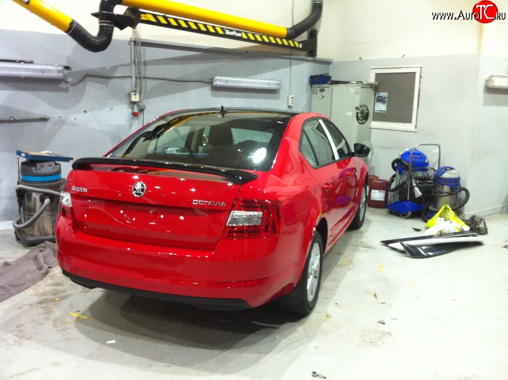 3 449 р. Спойлер Style Skoda Rapid NH3 дорестайлинг лифтбэк (2012-2017) (Неокрашенный)  с доставкой в г. Керчь