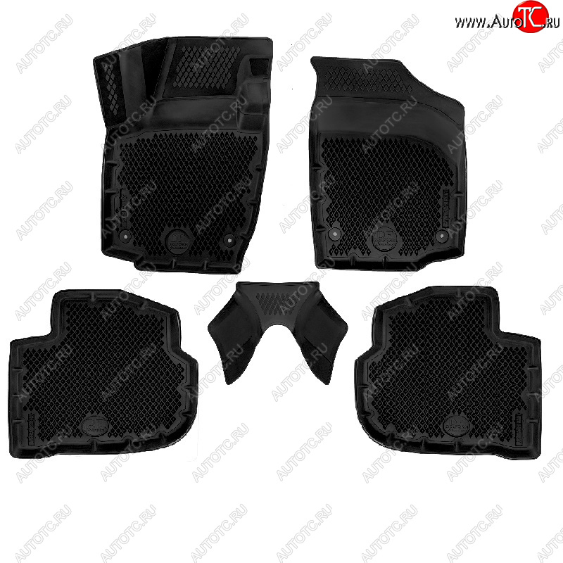 3 599 р. Коврики салона DELFORM ❞EVA 3D Premium❝ (термоэластопласт/ТЭП) Skoda Rapid NH3 рестайлинг лифтбэк (2017-2020)  с доставкой в г. Керчь