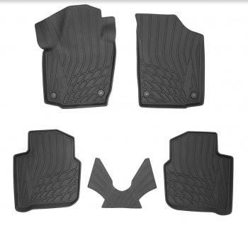 Коврики салона Norplast 3D Skoda Rapid NH3 дорестайлинг лифтбэк (2012-2017) (Цвет: черный)
