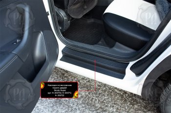 Накладки порожков салона RA Volkswagen Polo Mk6 лифтбек (2020-2022) (Задние)