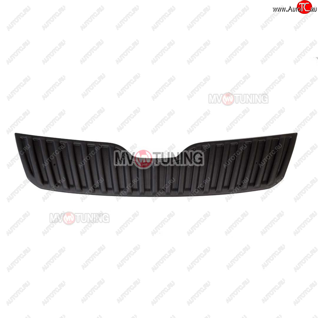 2 449 р. Заглушка решетки радиатора MV-Tuning  Skoda Rapid ( NH3,  NH1) (2012-2020) дорестайлинг лифтбэк, хэтчбэк дорестайлинг, хэтчбэк рестайлинг, рестайлинг лифтбэк (Поверхность текстурная)  с доставкой в г. Керчь