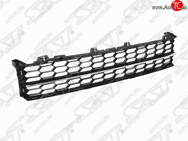 1 059 р. Решётка в передний бампер (с хром молдингом) SAT  Skoda Superb  B8 (3V) (2015-2019) лифтбэк дорестайлинг  с доставкой в г. Керчь