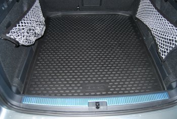 1 999 р. Коврик багажника Element (полиуретан) Skoda Superb B8 (3V) лифтбэк рестайлинг (2019-2025) (Черный)  с доставкой в г. Керчь. Увеличить фотографию 2