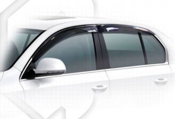 Дефлектора окон CA-Plastiс Skoda Superb B6 (3T) лифтбэк дорестайлинг (2008-2013) (Classic полупрозрачный, Без хром.молдинга)