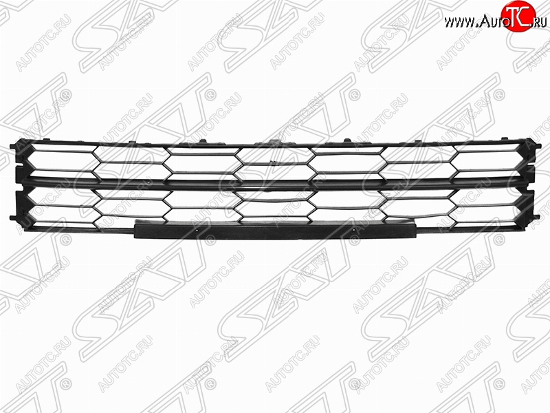 1 479 р. Решетка в передний бампер SAT  Skoda Superb ( (B6) 3T,  B6 (3T5)) (2013-2015) лифтбэк рестайлинг, универсал рестайлинг (черная)  с доставкой в г. Керчь