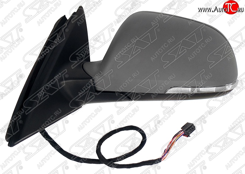 9 699 р. Боковое левое зеркало заднего вида (подсветка/обогрев/поворотник) SAT Skoda Superb (B6) 3T лифтбэк рестайлинг (2013-2015) (Неокрашенное)  с доставкой в г. Керчь