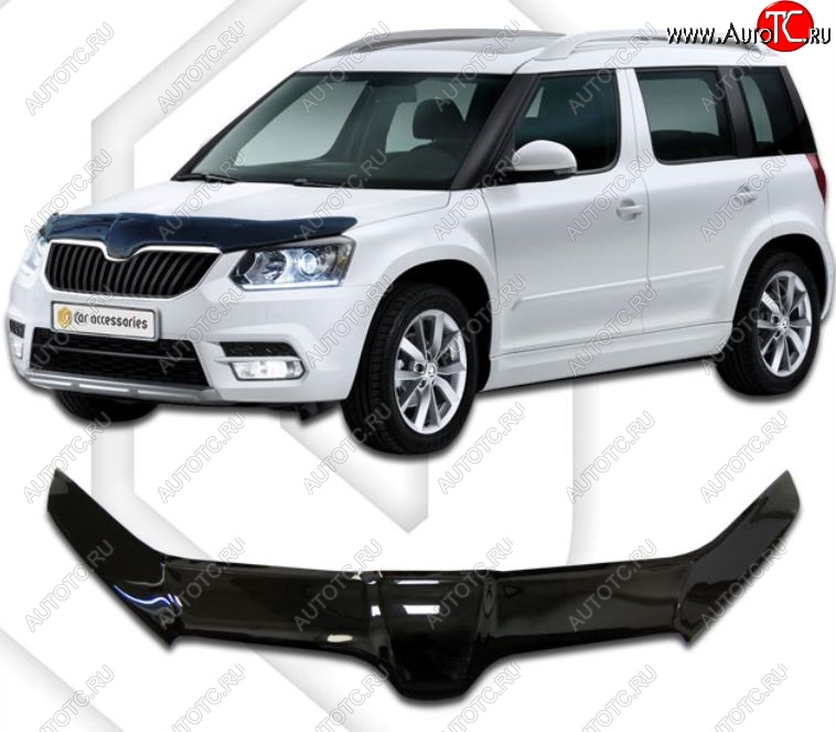 2 599 р. Дефлектор капота CA-Plastiс exclusive Skoda Yeti (2013-2018) (Classic черный, Без надписи) с доставкой в г. Керчь Увеличить фотографию 1 2 599 р. Дефлектор капота CA-Plastiс exclusive Skoda Yeti (2013-2018) (Classic черный, Без надписи) с доставкой в г. Керчь