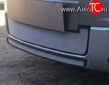 2 149 р. Нижняя сетка на бампер Outdoor Russtal (хром) Skoda Yeti (2013-2018)  с доставкой в г. Керчь
