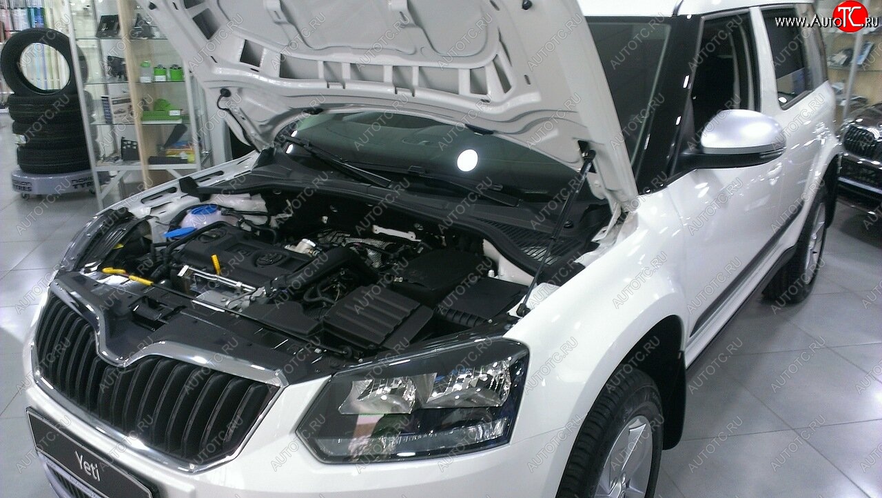 2 049 р. Упоры капота Russtal Skoda Yeti (2013-2018) (1 штука)  с доставкой в г. Керчь