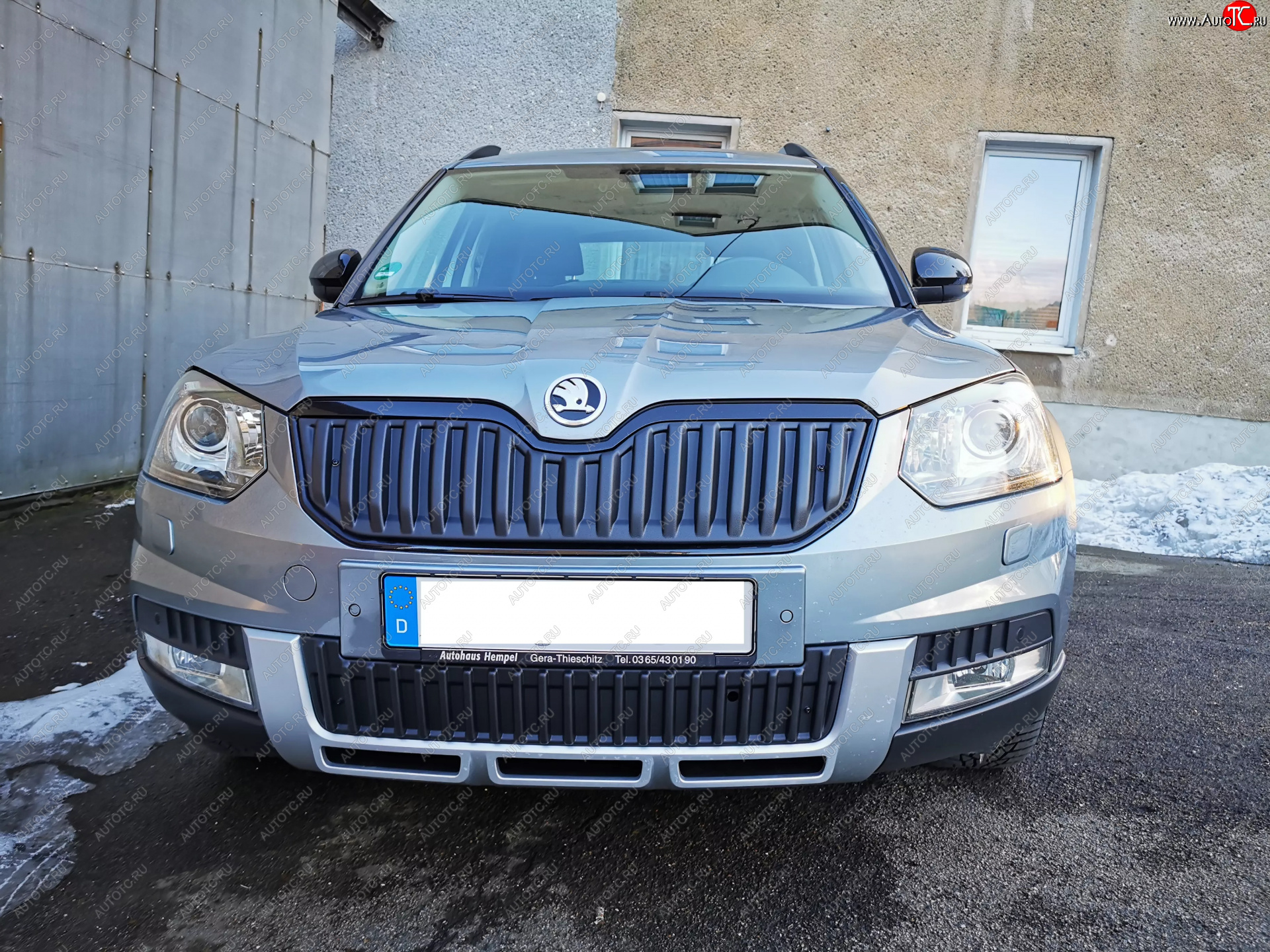 2 879 р. Заглушка воздухозаборника бампера (нижняя, OUTDOOR) MV-Tuning  Skoda Yeti (2013-2018) (Неокрашенная)  с доставкой в г. Керчь