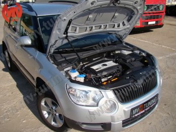 2 969 р. Упор капота MV-Tuning (одинарный) Skoda Yeti (2009-2013)  с доставкой в г. Керчь. Увеличить фотографию 4