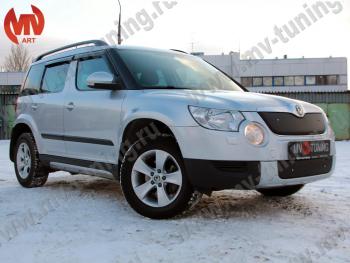 4 999 р. Зимние заглушки (верхняя и нижняя) MV-Tuning  Skoda Yeti (2009-2013) (Неокрашенная)  с доставкой в г. Керчь. Увеличить фотографию 2