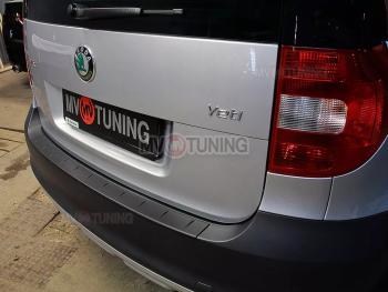 1 379 р. Защитная накладка на задний бампер MV-Tuning  Skoda Yeti (2009-2013) (Текстурная поверхность)  с доставкой в г. Керчь. Увеличить фотографию 2