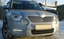 1 249 р. Реснички на фары CT Skoda Yeti (2009-2013) (Неокрашенные)  с доставкой в г. Керчь. Увеличить фотографию 2