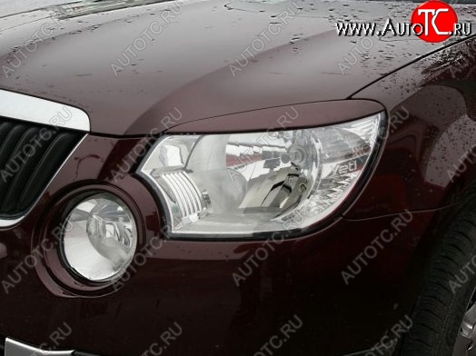 1 249 р. Реснички на фары CT Skoda Yeti (2009-2013) (Неокрашенные)  с доставкой в г. Керчь