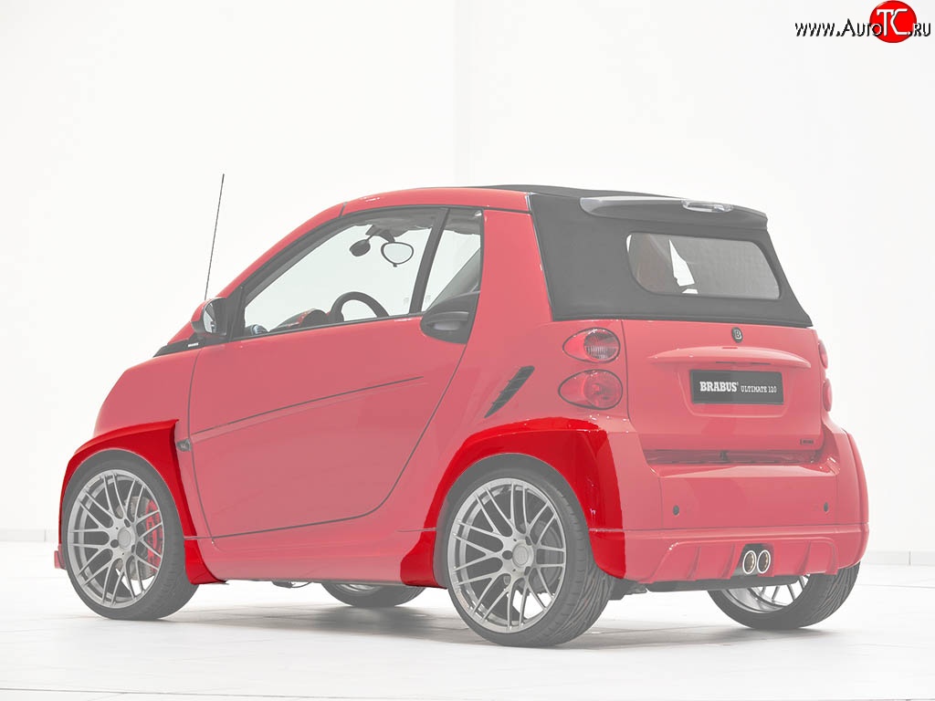 23 049 р. Накладки на колёсные арки Brabus Ultimate Smart Fortwo С453 2 хэтчбэк 3 дв. (2007-2014) (Неокрашенные)  с доставкой в г. Керчь