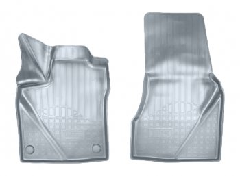 Коврики салонные Noplast (3D) Smart Fortwo  C453 (2014-2025) хэтчбэк 3 дв. рестайлинг (Серые)