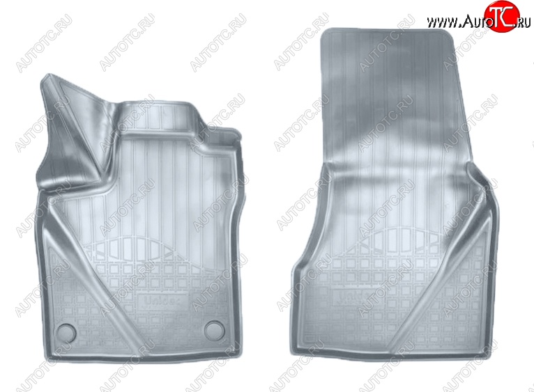 2 179 р. Коврики салонные Noplast (3D)  Smart Fortwo  C453 (2014-2025) хэтчбэк 3 дв. рестайлинг (Серые)  с доставкой в г. Керчь
