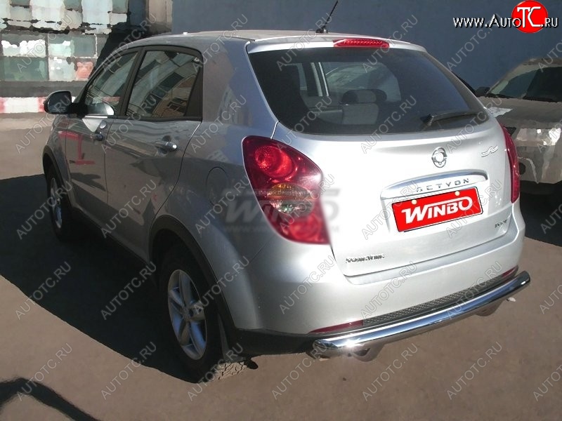 5 499 р. Защита заднего бампера WINBO (Ø60 мм, нержавейка)  SSANGYONG Actyon (2013-2021) рестайлинг  с доставкой в г. Керчь