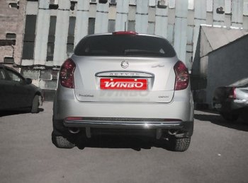 5 499 р. Защита заднего бампера WINBO (Ø60 мм, нержавейка)  SSANGYONG Actyon (2013-2021) рестайлинг  с доставкой в г. Керчь. Увеличить фотографию 2