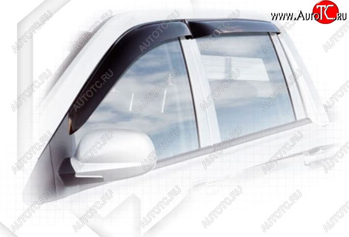2 079 р. Дефлектора окон CA-Plastiс  SSANGYONG Actyon Sport (2012-2025) (Classic полупрозрачный, Без хром.молдинга)  с доставкой в г. Керчь