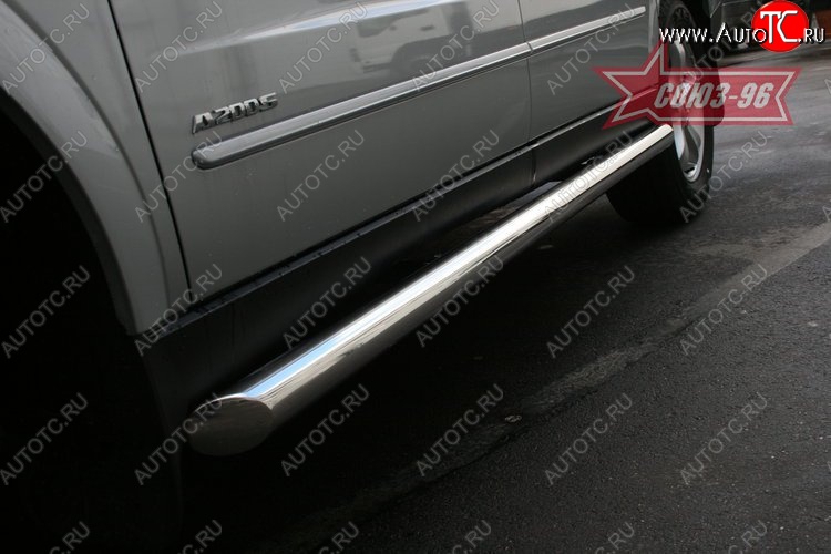 13 004 р. Защита порогов Souz-96 (d60) SSANGYONG Actyon Sport (2012-2025)  с доставкой в г. Керчь