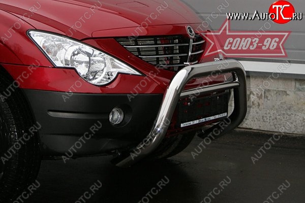 17 729 р. Защита переднего бампера Souz-96 (d76) SSANGYONG Actyon 1 (2006-2010)  с доставкой в г. Керчь