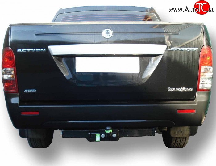 8 799 р. Фаркоп (SPORTS) Лидер Плюс (до 2000 кг) SSANGYONG Actyon 1 (2006-2010) (Без электропакета)  с доставкой в г. Керчь