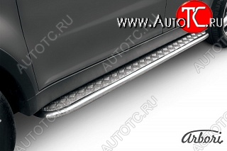 13 049 р. Защита штатных порогов с листом Arbori SSANGYONG Actyon дорестайлинг (2010-2013)  с доставкой в г. Керчь