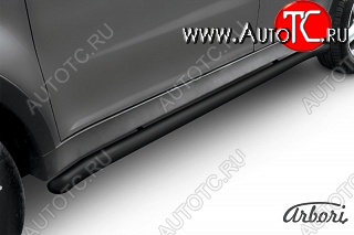 6 794 р. Защита порогов Arbori SSANGYONG Actyon дорестайлинг (2010-2013)  с доставкой в г. Керчь