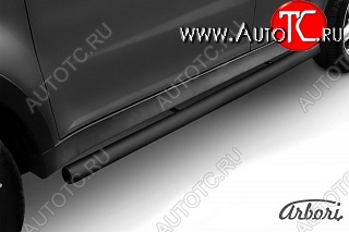 6 569 р. Защита порогов Arbori SSANGYONG Actyon дорестайлинг (2010-2013)  с доставкой в г. Керчь